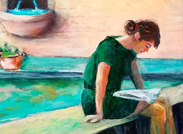 Beatriz Luna - in título. Acrílico s/tela. 30 x 40 cm. 2024.